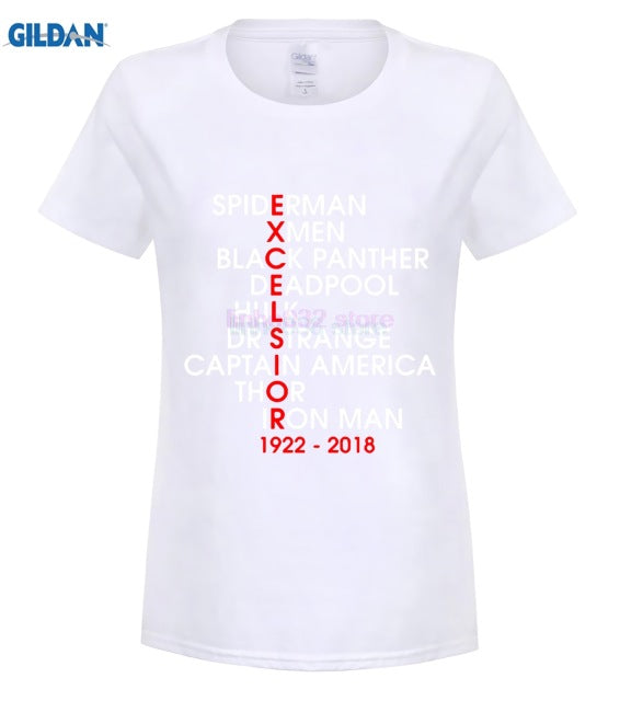 MARVEL STAN LEE Personality Printed Men T-shirt - Vintage tees for Women