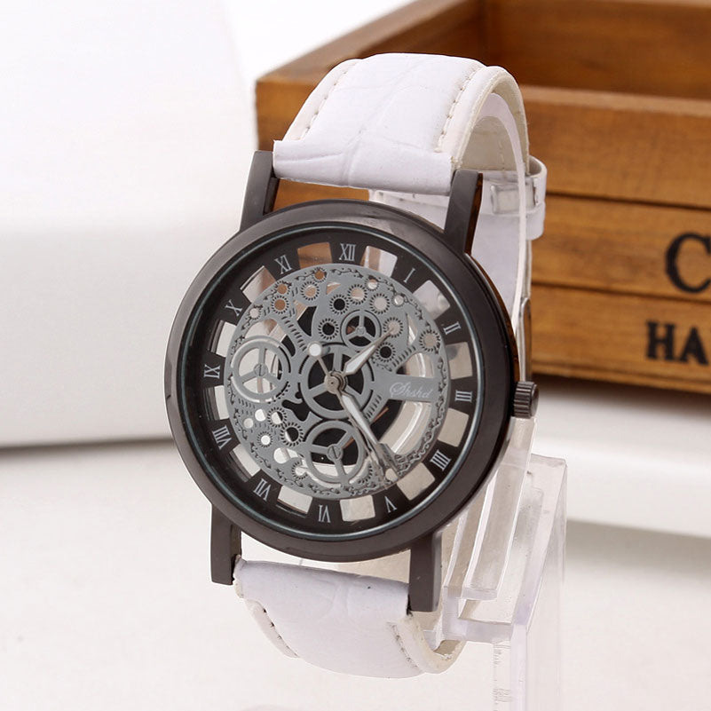 Fashion Business Skeleton Watch | Dress Quartz Wristwatch - Vintage tees for Women