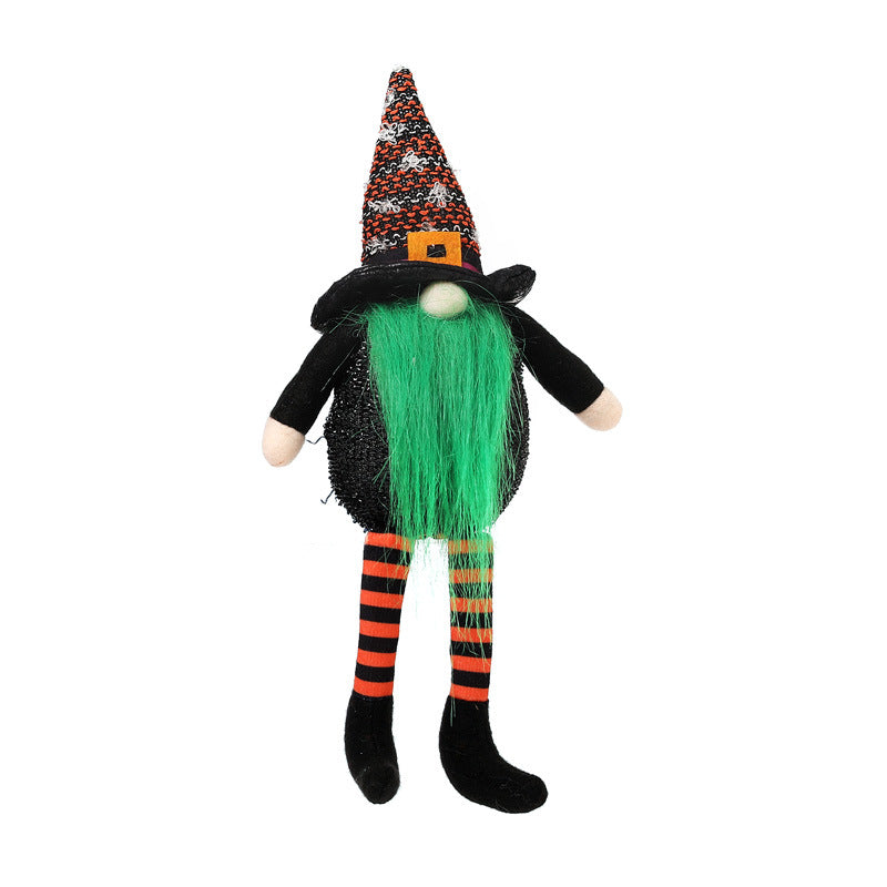 New product decorations long legs faceless old man doll lighting ball Rudolph doll decoration - Vintage tees for Women