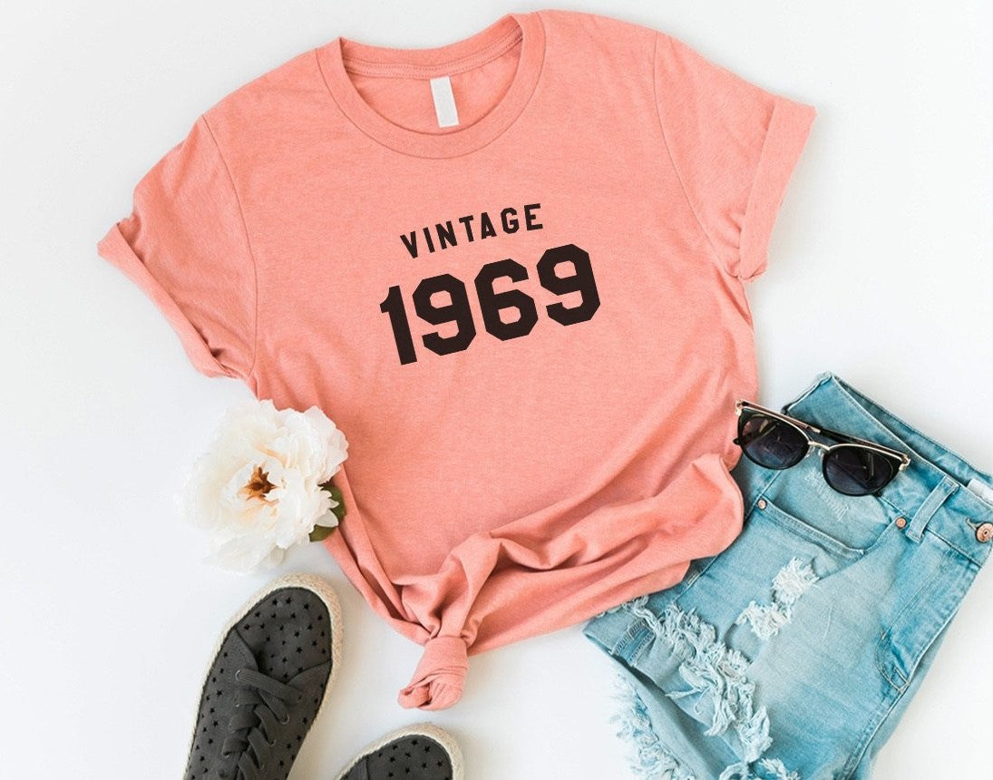 Vintage 1969 Birthday T-Shirt | 54th Birthday Party T-Shirt - Vintage tees for Women