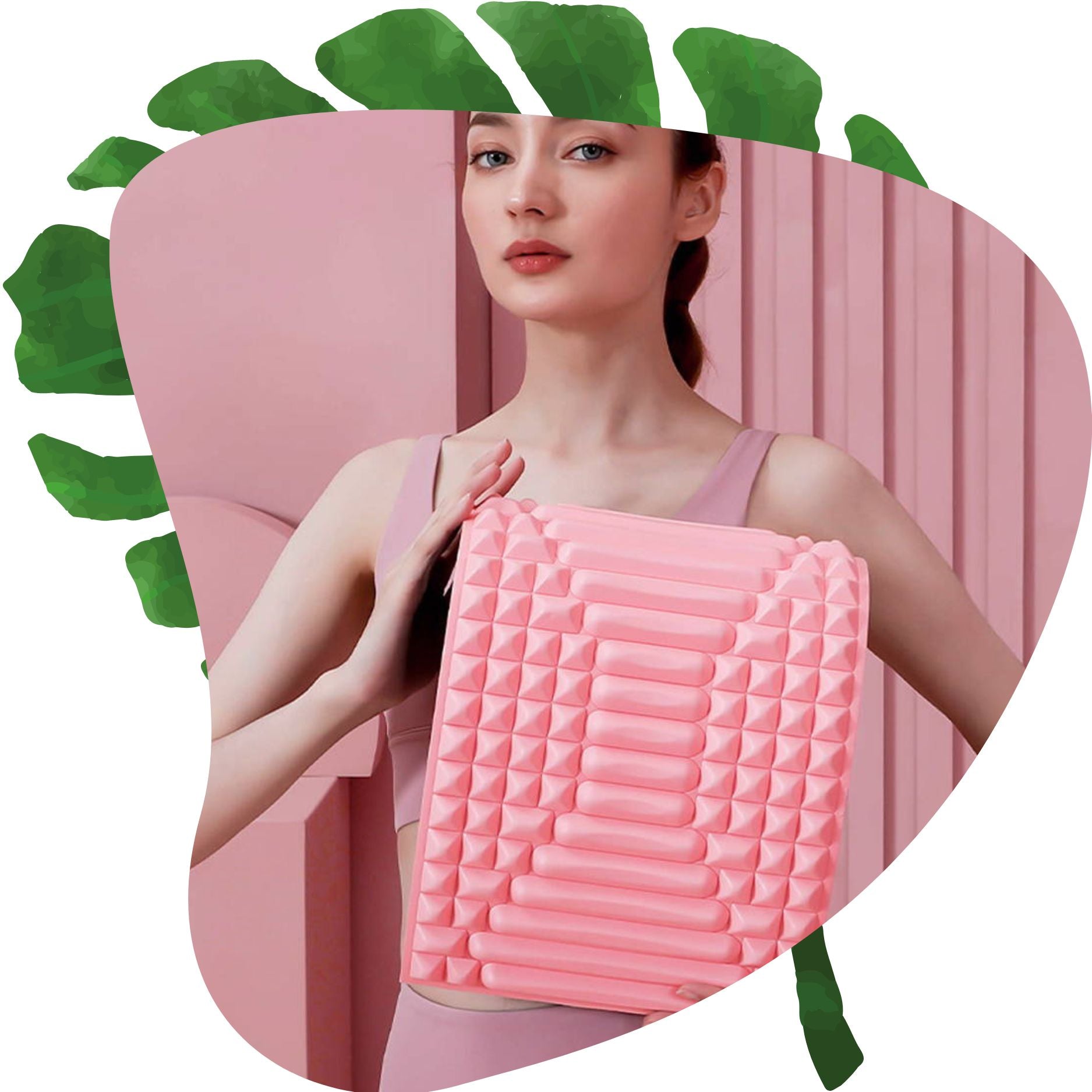 Neck & Back Stretcher - Lower Back Pain Massager Pillow for Lumbar Support and Spine Alignment 3X