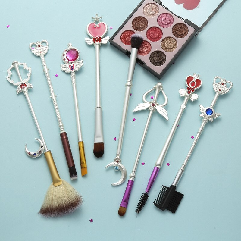 8 Sailor Moon Makeup Brushes | Birthday Holiday Gifts - Vintage tees for Women