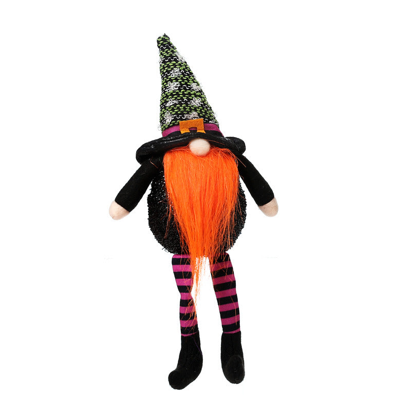 New product decorations long legs faceless old man doll lighting ball Rudolph doll decoration - Vintage tees for Women