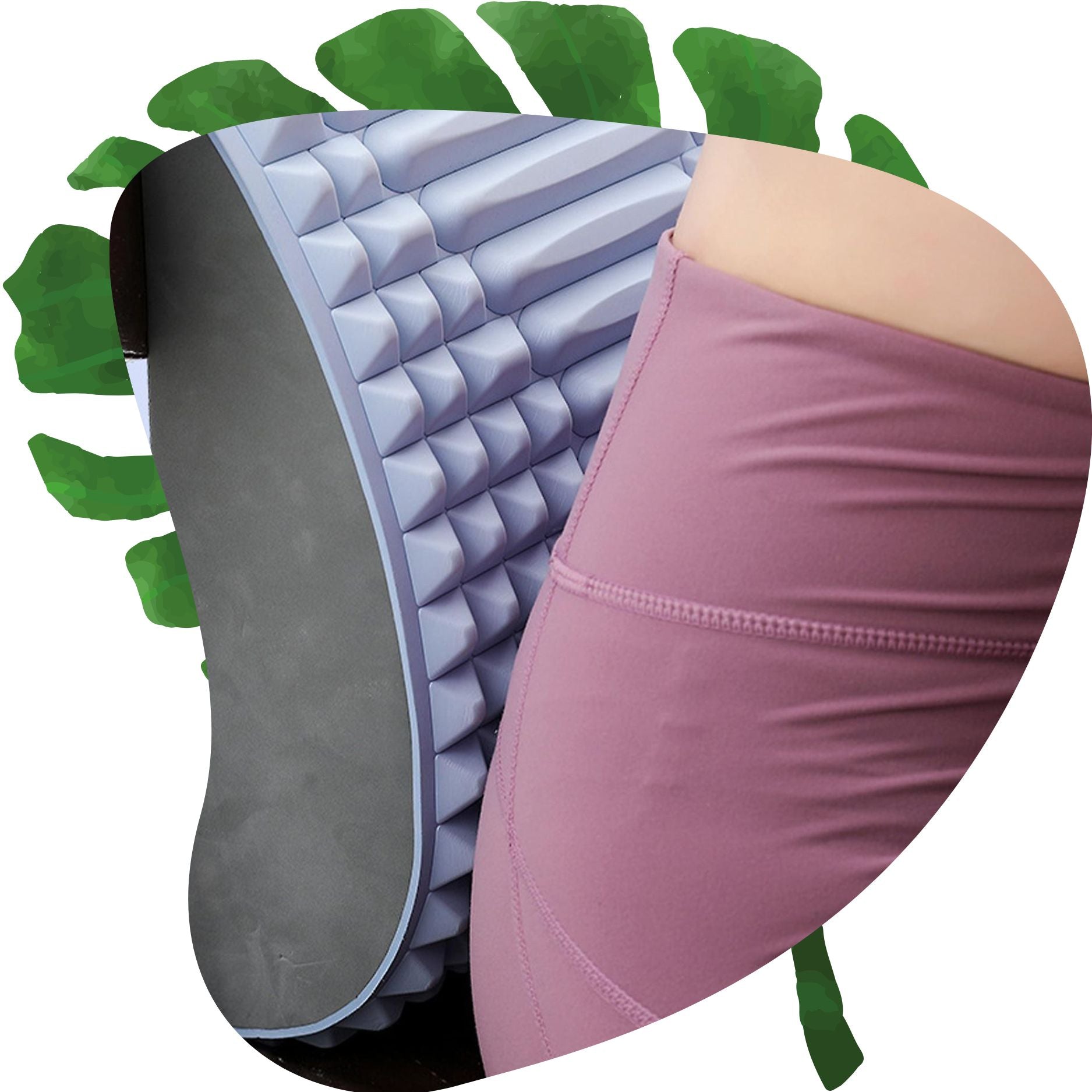 Neck & Back Stretcher - Lower Back Pain Massager Pillow for Lumbar Support and Spine Alignment 3X