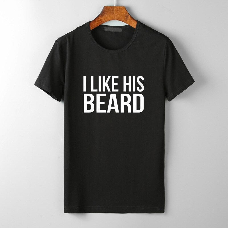 Look Good Lovers T-Shirt His Beard & Her Butt T-shirts - Vintage tees for Women