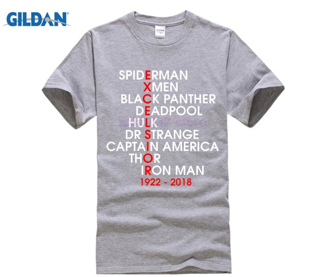 MARVEL STAN LEE Personality Printed Men T-shirt - Vintage tees for Women