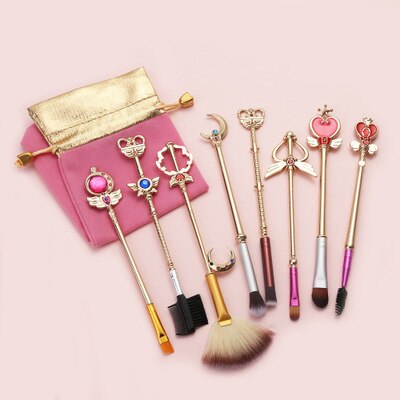 8 Sailor Moon Makeup Brushes | Birthday Holiday Gifts - Vintage tees for Women
