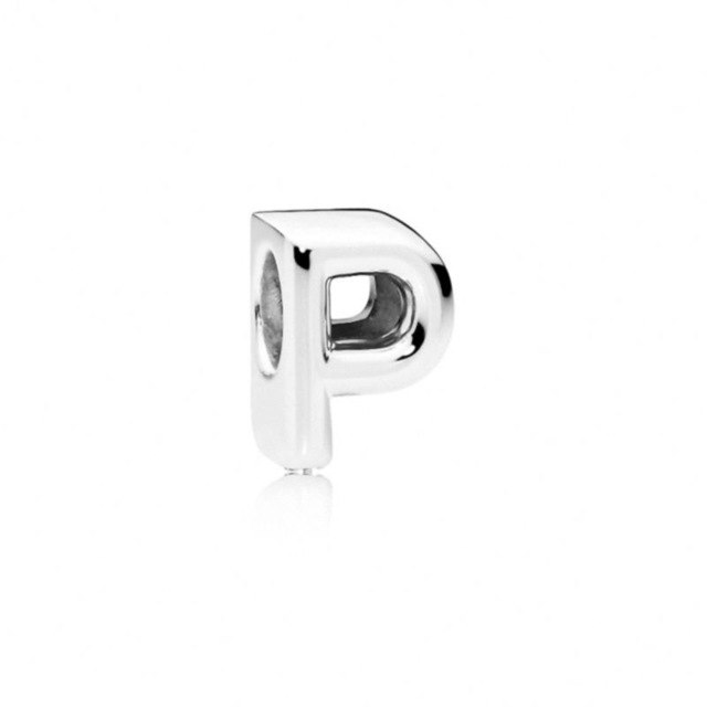 Initial alphabet letter A-Z loose bead Fits Pandora charms silver - Vintage tees for Women