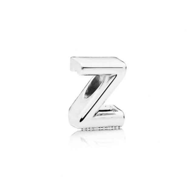 Initial alphabet letter A-Z loose bead Fits Pandora charms silver - Vintage tees for Women
