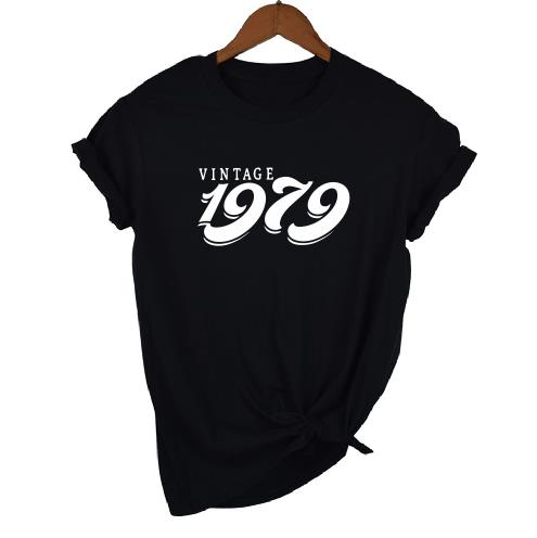 Vintage 1979 Birthday T-Shirt | 44th Birthday Gift | Short Sleeve - Vintage tees for Women