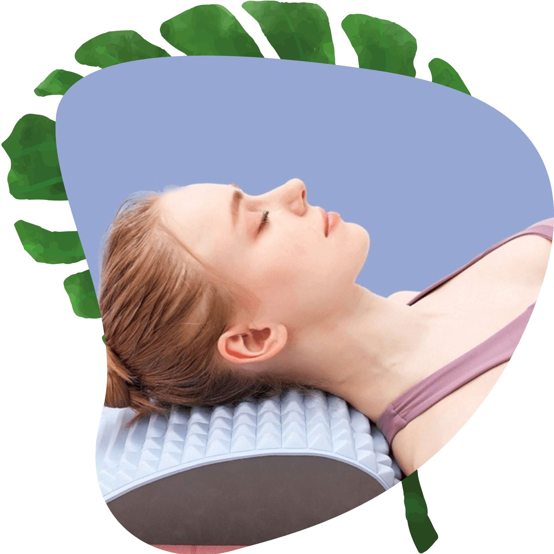 Neck & Back Stretcher - Lower Back Pain Massager Pillow for Lumbar Support and Spine Alignment 2X