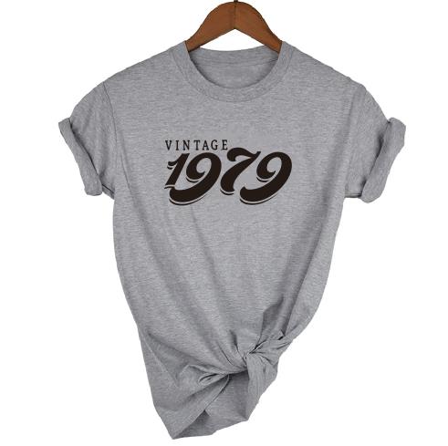 Vintage 1979 Birthday T-Shirt | 44th Birthday Gift | Short Sleeve - Vintage tees for Women