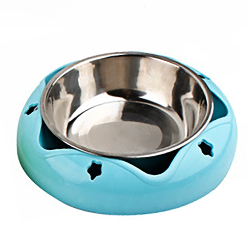 Durable Pet Bowl | Stainless Steel Drinking Feeding Dual-use Food Feeder - Vintage tees for Women
