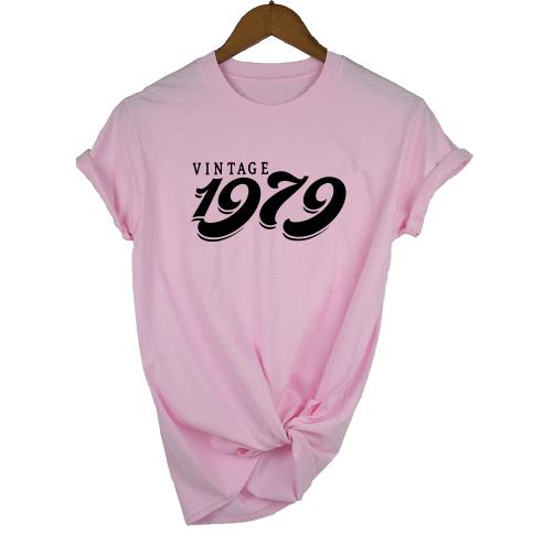 Vintage 1979 Birthday T-Shirt | 44th Birthday Gift | Short Sleeve - Vintage tees for Women