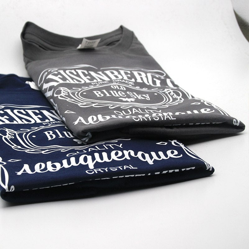 Top quality COTTON Neck Breaking Bad Men T Shirt Short Sleeve Heisenberg Print T Shirt For Men - Vintage tees for Women