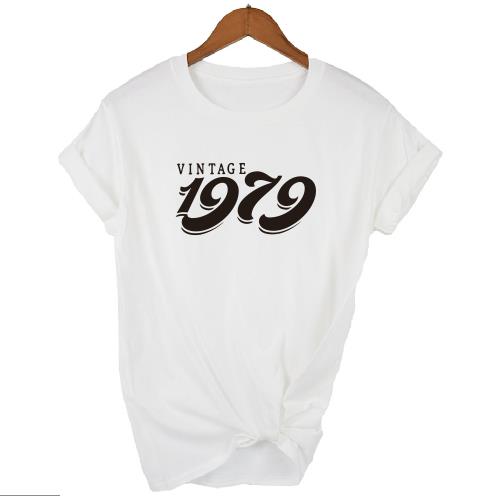 Vintage 1979 Birthday T-Shirt | 44th Birthday Gift | Short Sleeve - Vintage tees for Women