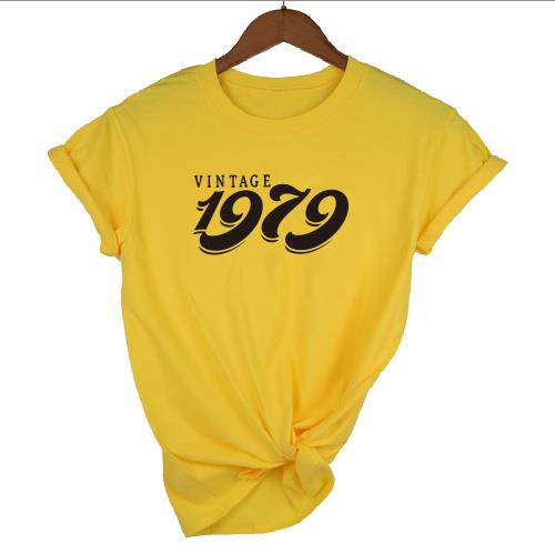 Vintage 1979 Birthday T-Shirt | 44th Birthday Gift | Short Sleeve - Vintage tees for Women