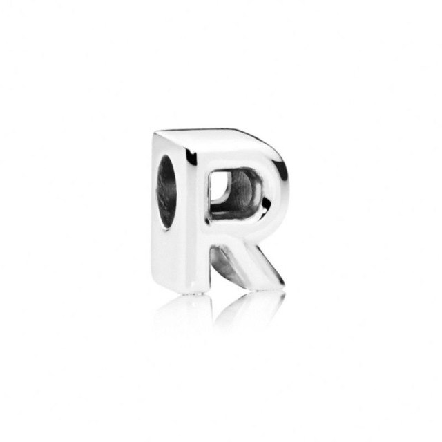 Initial alphabet letter A-Z loose bead Fits Pandora charms silver - Vintage tees for Women