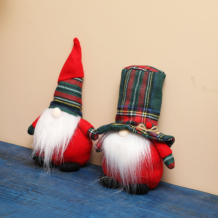 Lucky Snow New Christmas Decorations Forest Old Man Rudolph Faceless Doll Doll Short Leg Dwarf - Vintage tees for Women