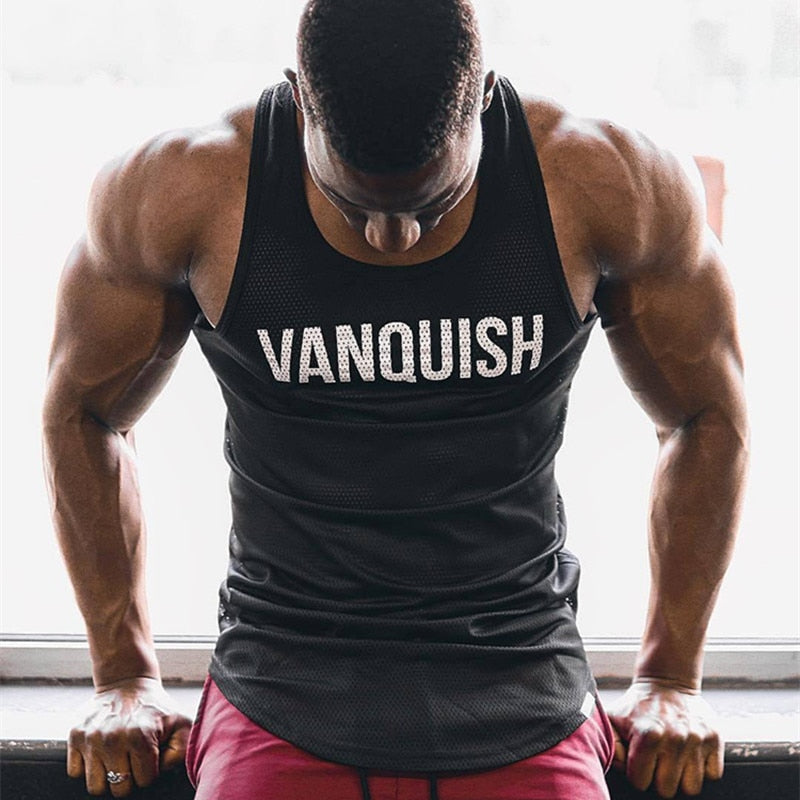 Summer Fitness Men Tank Top Mens Bodybuilding Stringers Tank Tops Singlet Brand Clothing men Sleeveless Shirt - Vintage tees for Women