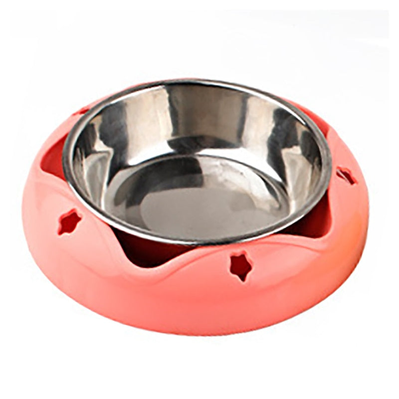 Durable Pet Bowl | Stainless Steel Drinking Feeding Dual-use Food Feeder - Vintage tees for Women