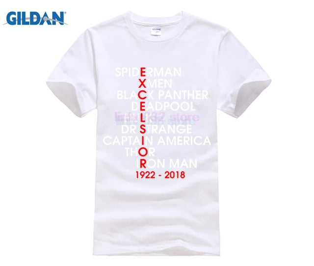 MARVEL STAN LEE Personality Printed Men T-shirt - Vintage tees for Women