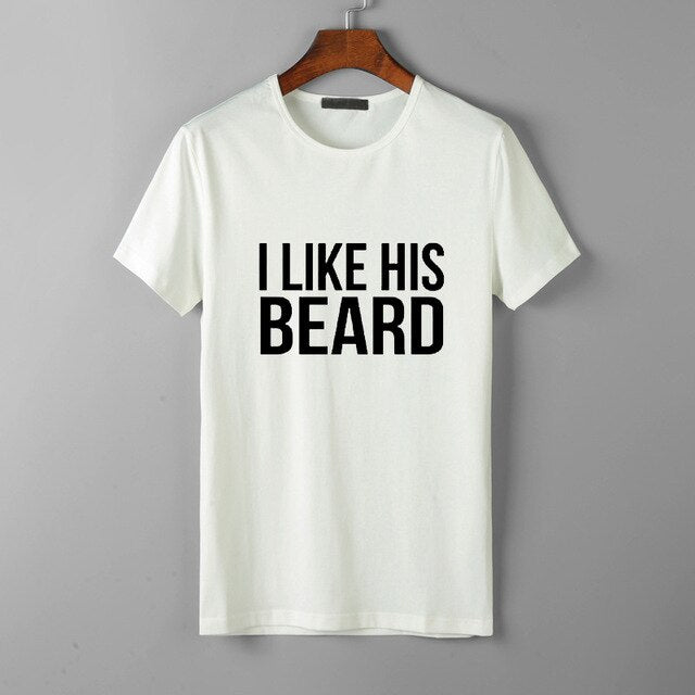 Look Good Lovers T-Shirt His Beard & Her Butt T-shirts - Vintage tees for Women