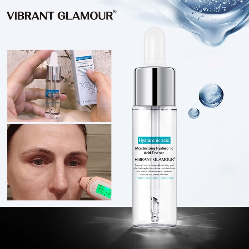 Hyaluronic Acid Face Serum Anti-Aging Shrink Pore Whitening Moisturizing Essence Face Cream - Vintage tees for Women