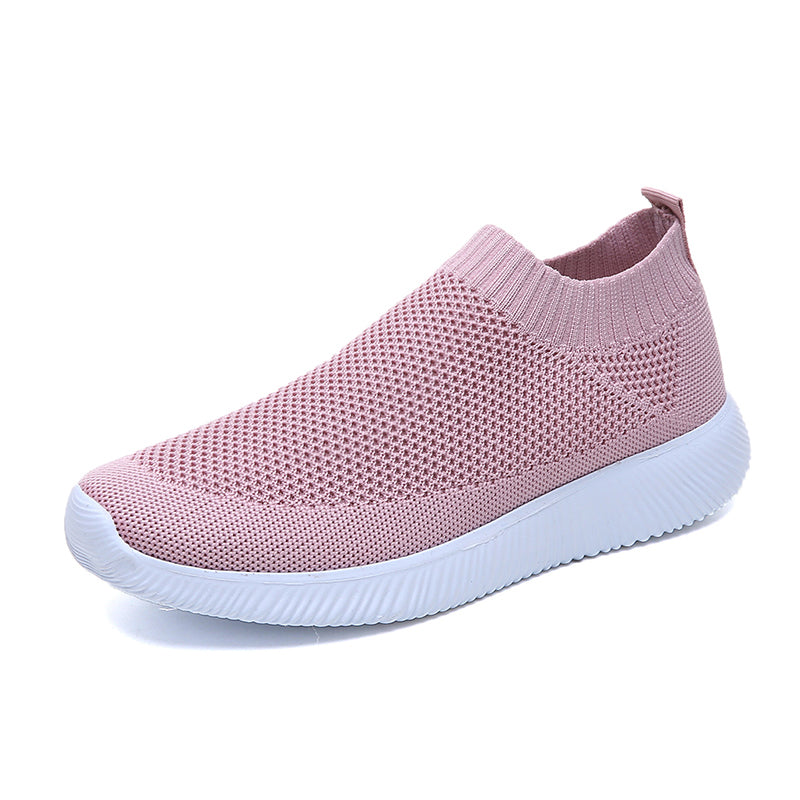 Womens Plus Size 43 Breathable Sneakers | Women Slip on Soft Ladies Casual Running Shoes - Vintage tees for Women