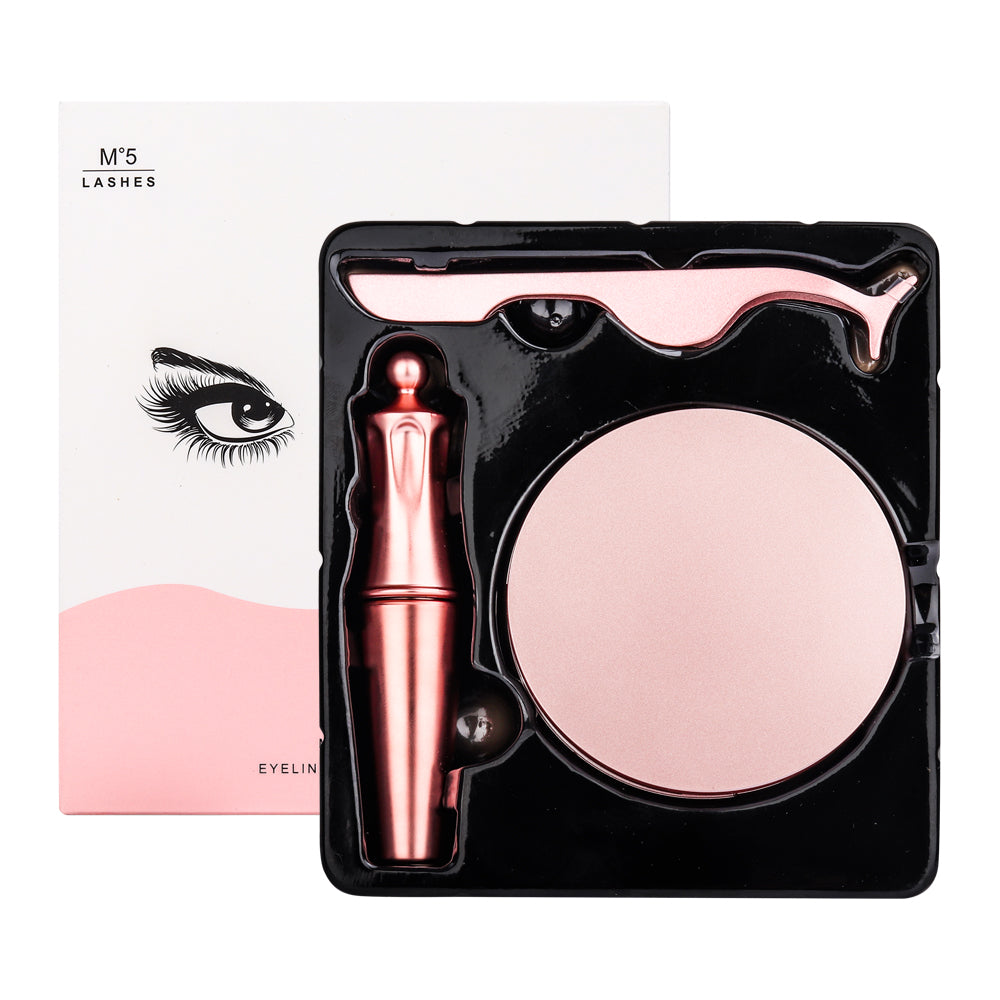 Double Layer Magnetic False Eyelashes & Magnetic Eyeliner | 5 Magnets Natural Soft Fake Eyelashes Extension 2 Pairs with Tweezers - Vintage tees for Women