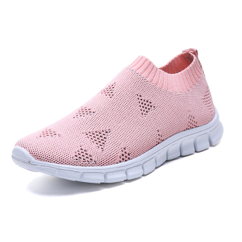 Womens Plus Size 43 Breathable Sneakers | Women Slip on Soft Ladies Casual Running Shoes - Vintage tees for Women