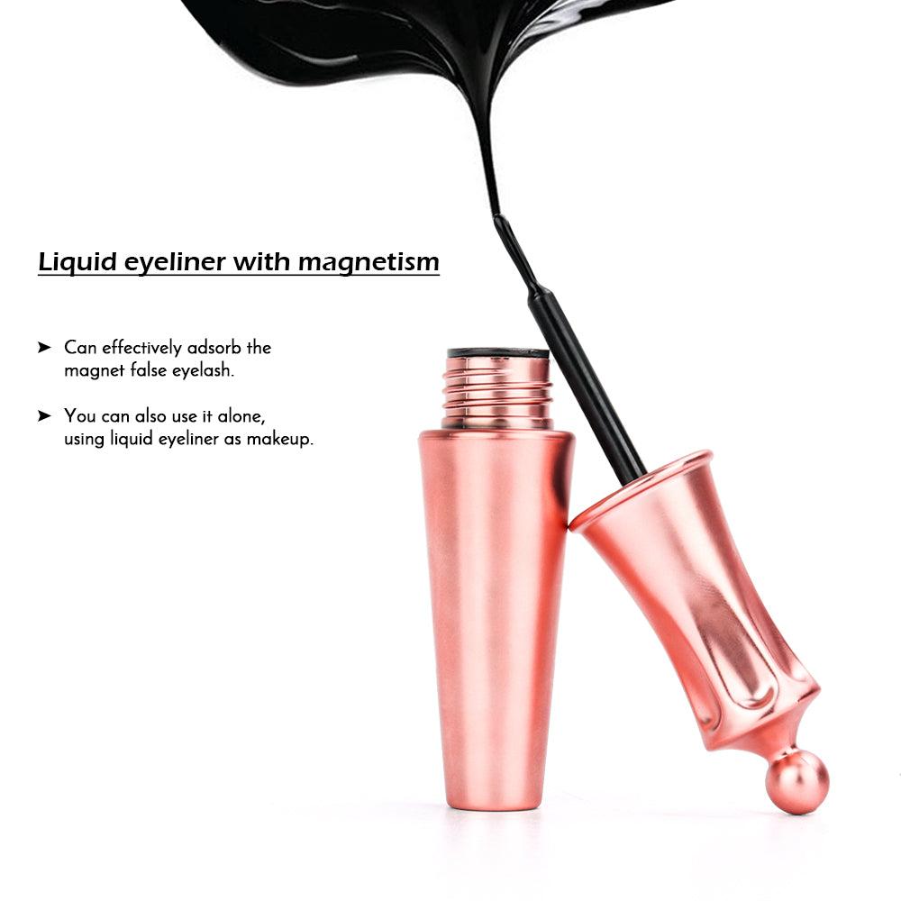 Double Layer Magnetic False Eyelashes & Magnetic Eyeliner | 5 Magnets Natural Soft Fake Eyelashes Extension 2 Pairs with Tweezers - Vintage tees for Women