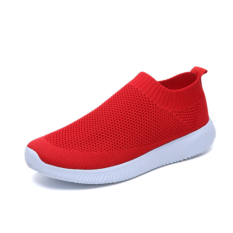 Womens Plus Size 43 Breathable Sneakers | Women Slip on Soft Ladies Casual Running Shoes - Vintage tees for Women