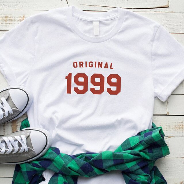Original 1999 T-shirt | 24th Birthday Party Cotton T-shirt - Vintage tees for Women